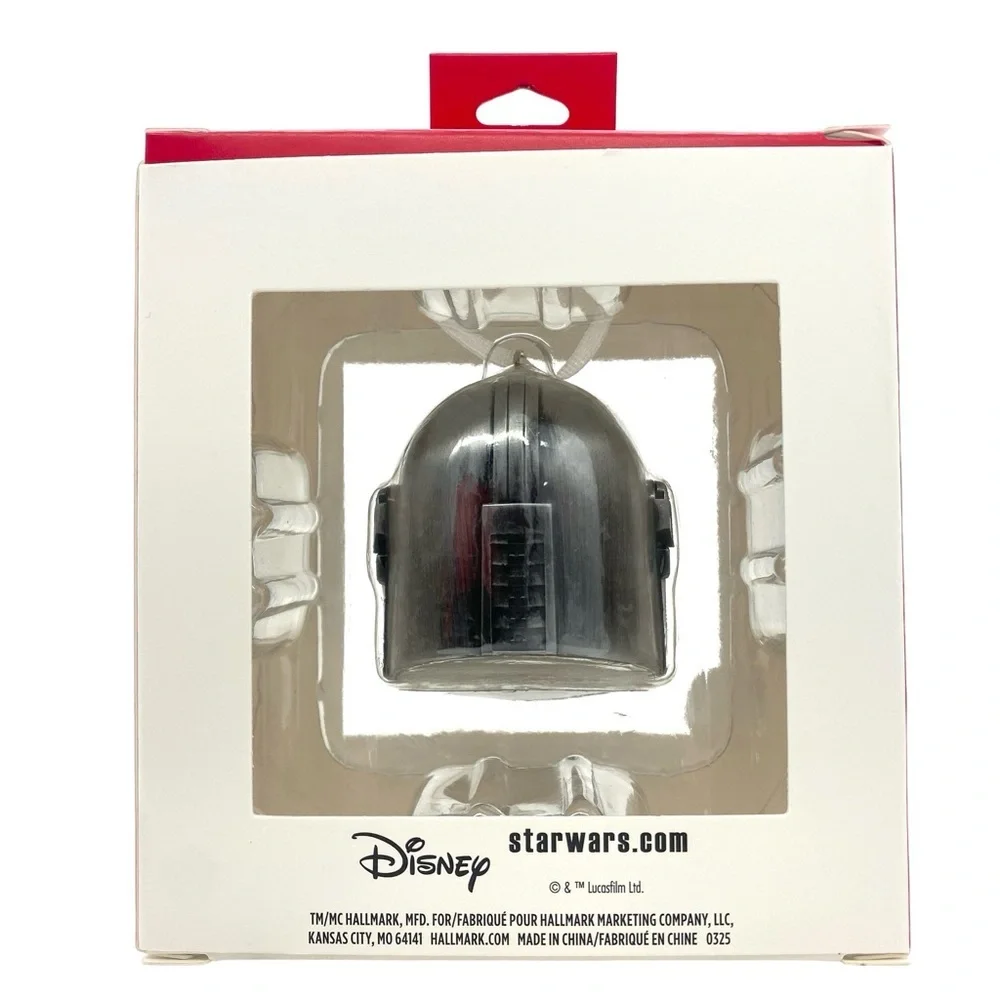Star Wars Hallmark Mandalorian Helmet Metal Ornament New